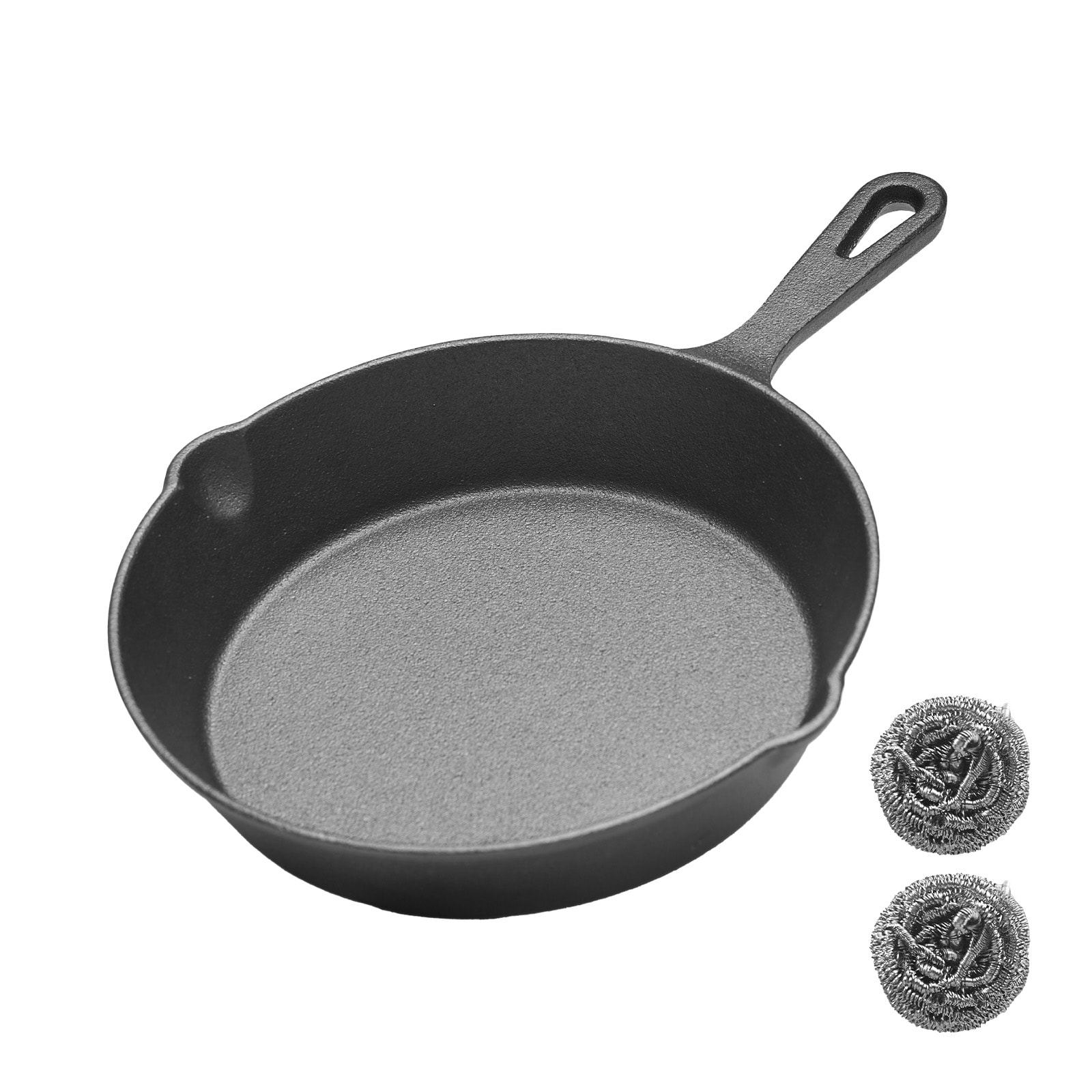 WANGYUANJI Cast Iron Grill Pan, 7.9"Uncoated Skillet With Handle, Multifunctional For Home Use, Outdoor Camping Grill, Steak, Omelette_voghion.com